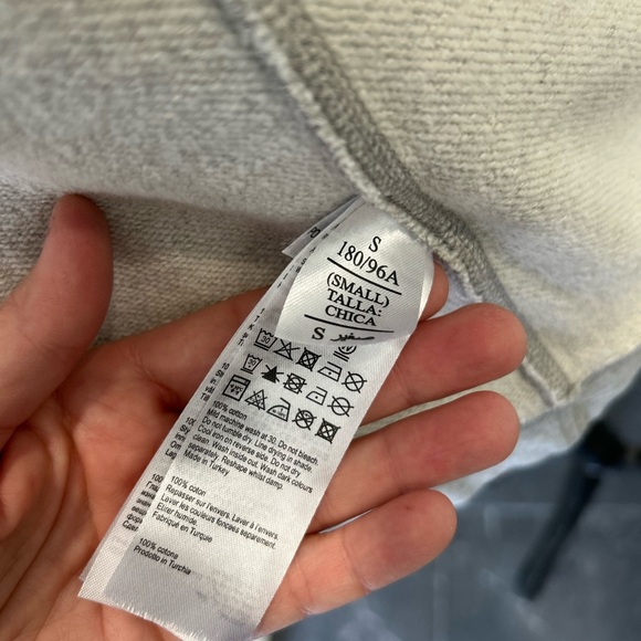 All Saints Light Gray Senia Off-the-Shoulder Sweater Small S M - Picture 9 of 9